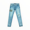AMIRI Kids' Camo Applique Denim Jeans Clay Indigo