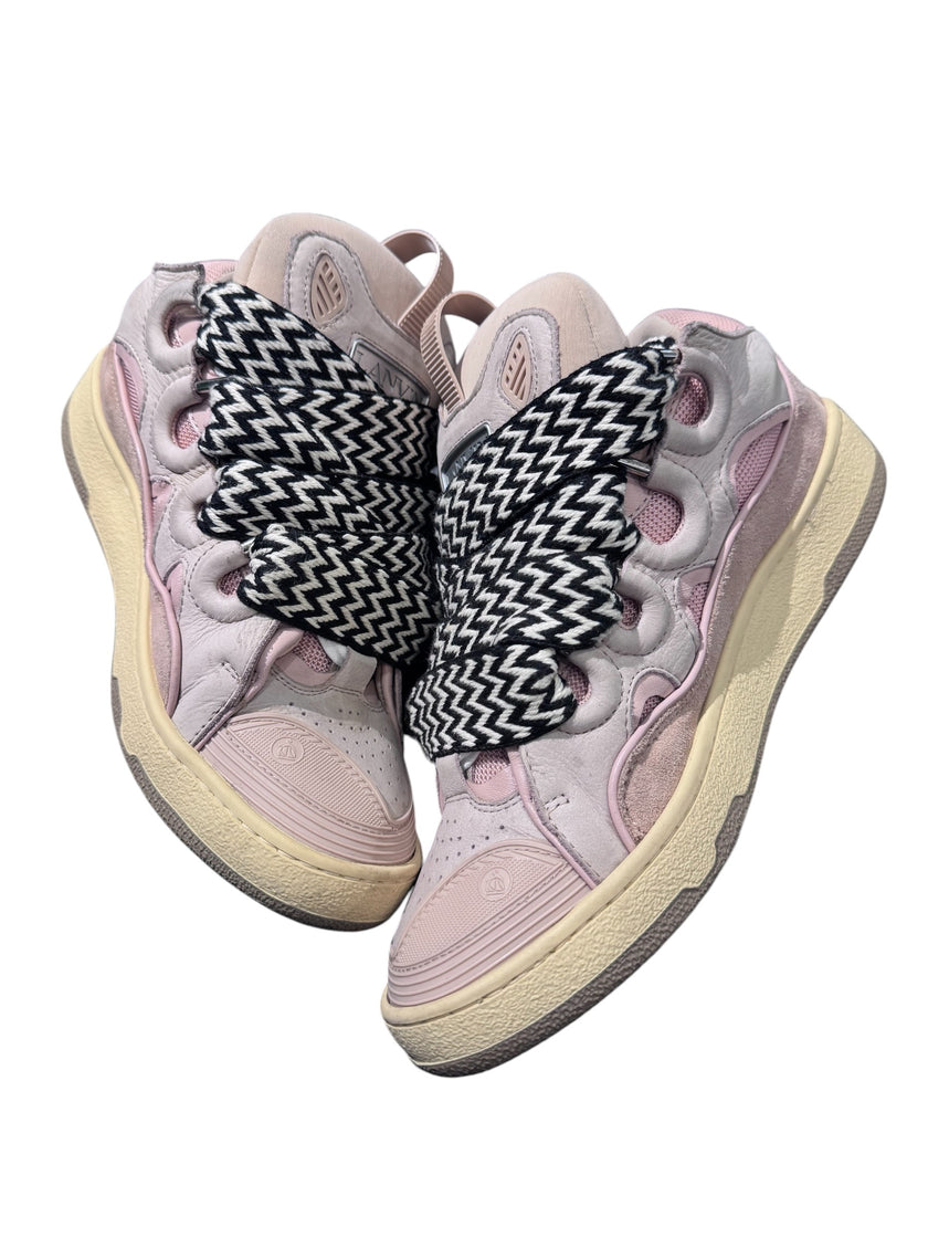 Lanvin Curb Sneaker Salmon Pink