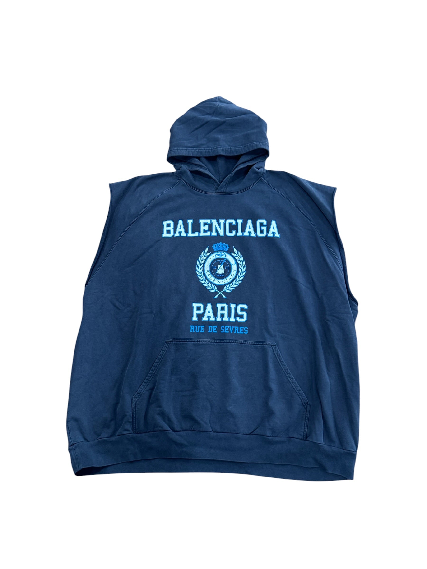 Balenciaga Vintage Destory Sleeveless Hoodie