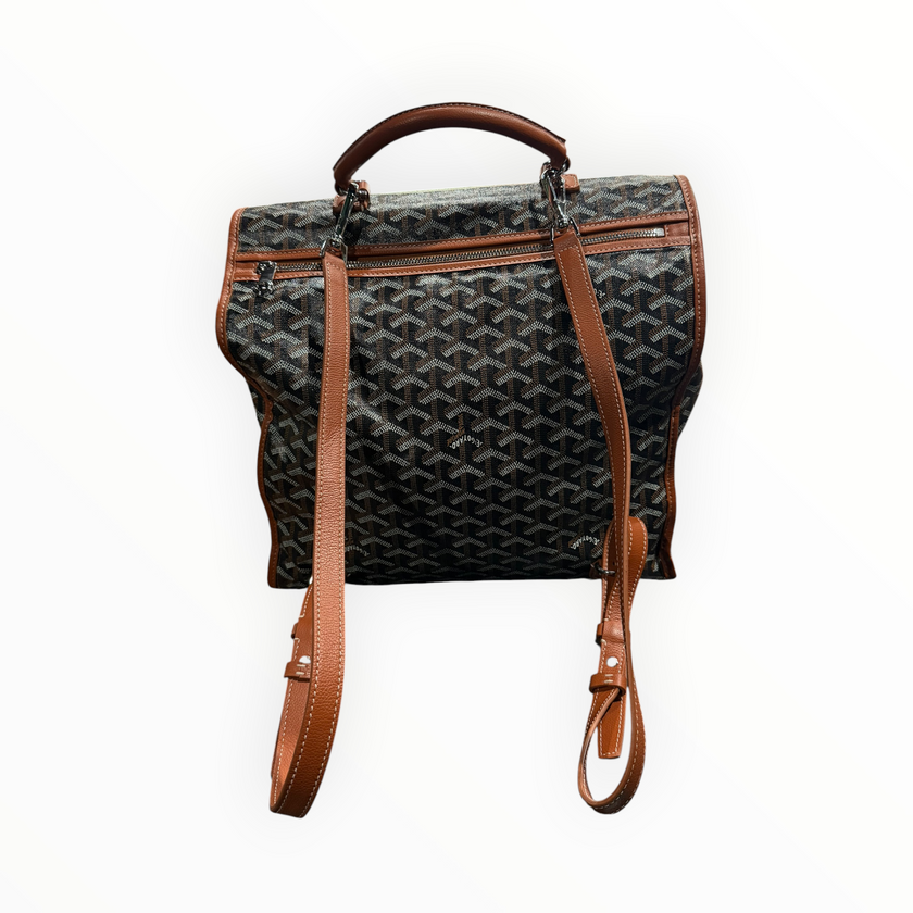 Goyard Saint Leger Briefcase Coated Canvas Backpack