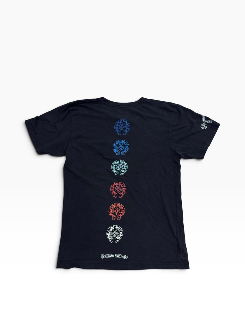 Chrome Hearts Multicolor Horseshoe Tee Black
