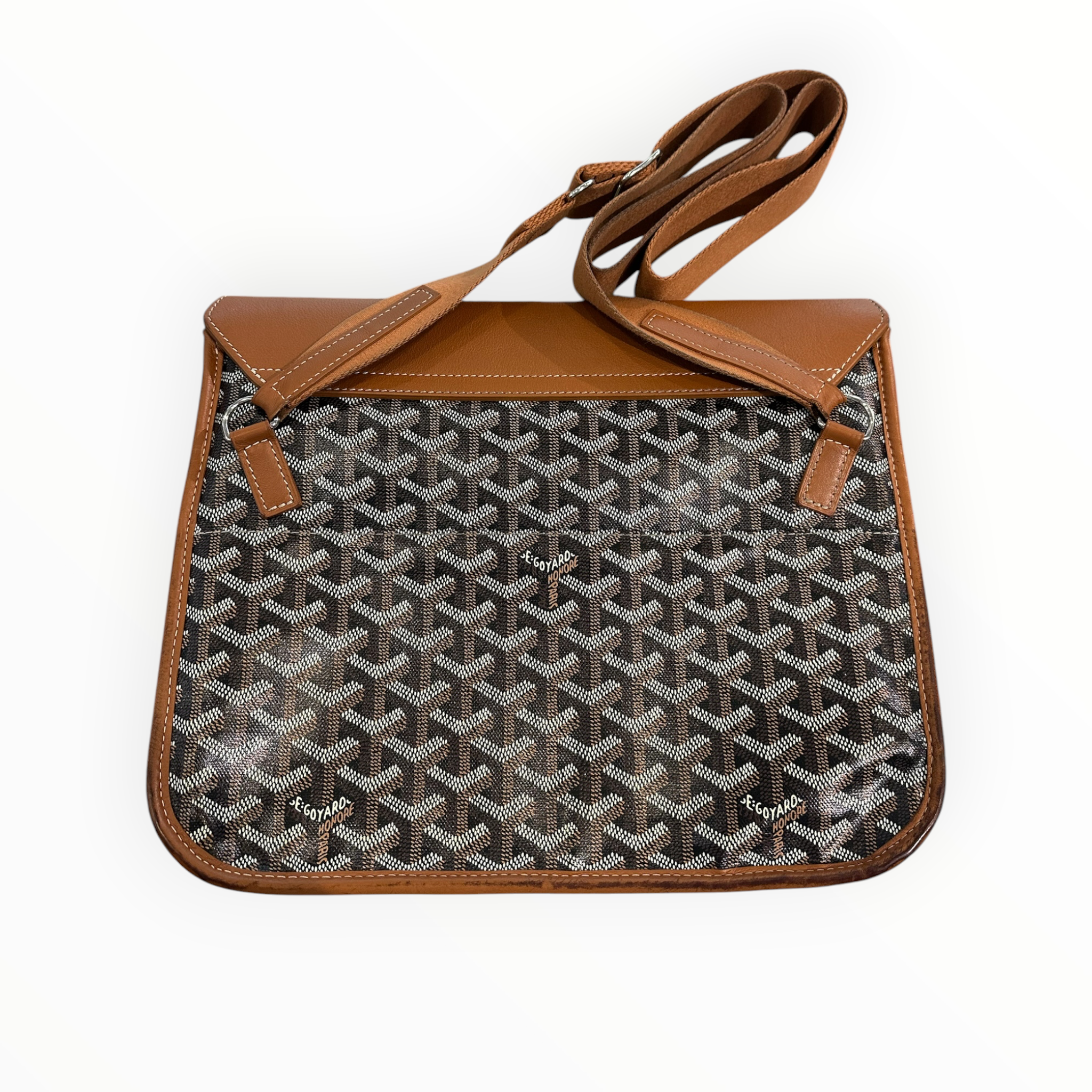 Goyard Coursier Messenger Bag Black/Tan