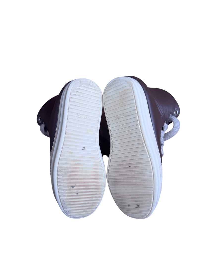 Rick Owens Jumbo Lace Padded Ramone High Brown