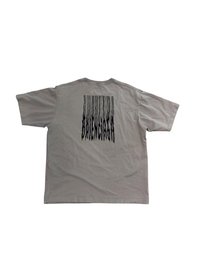 Balenciaga Barcode Tee Grey
