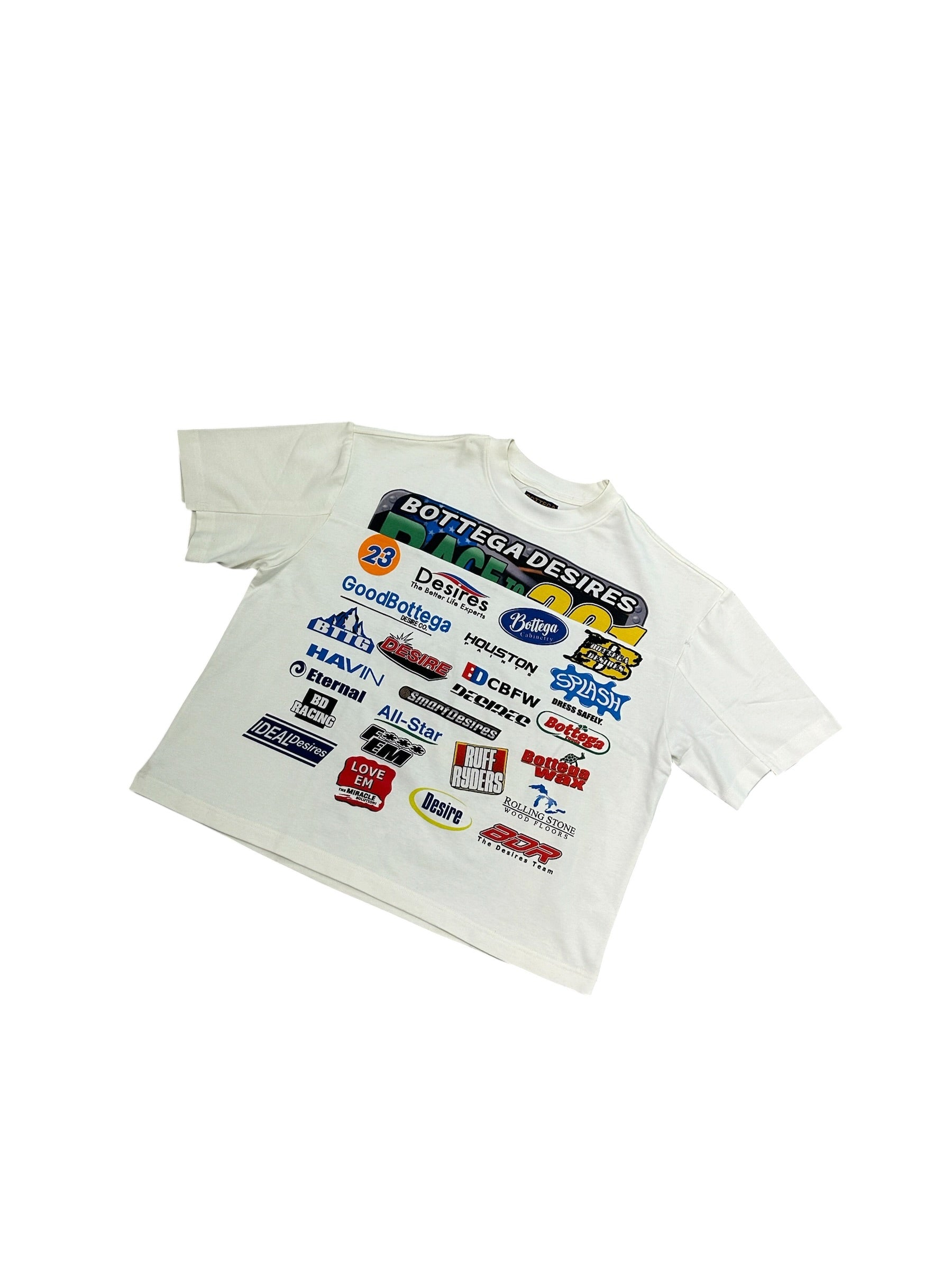 Bottega Desires Race to Desires Tee White