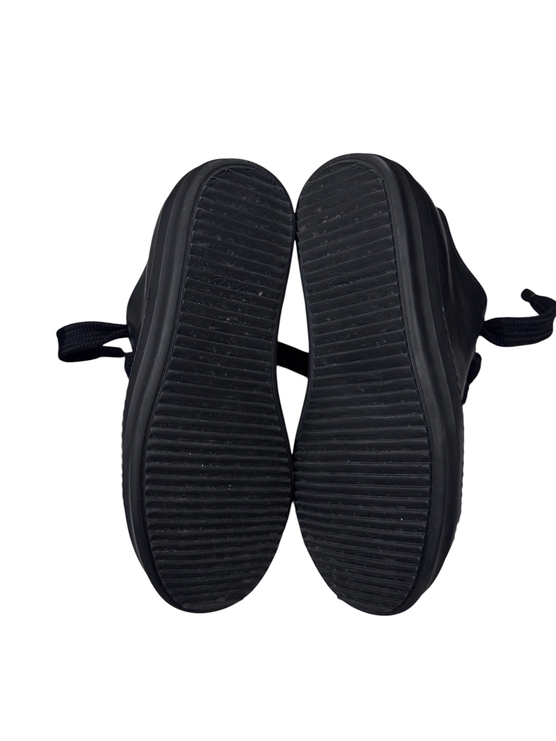 Rick Owen Mainline Jumbo Lace Low Triple Black