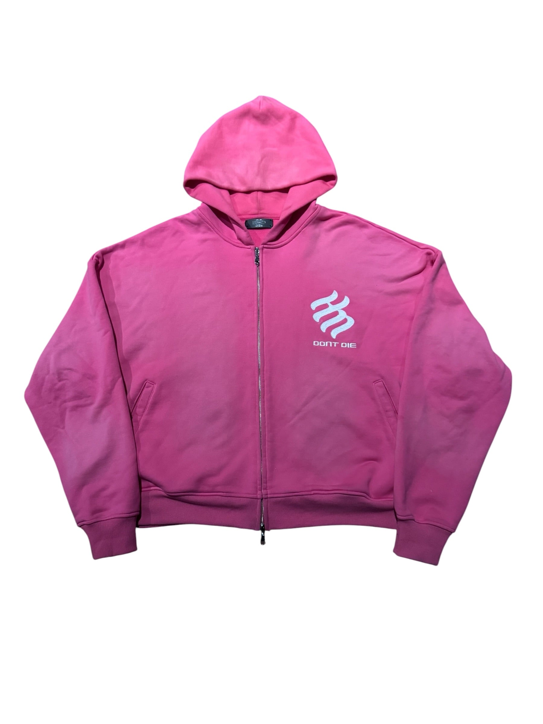 HMDD Pink Washed Zip Up