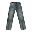 Evisu Pink Diacock Print Baggy Denim