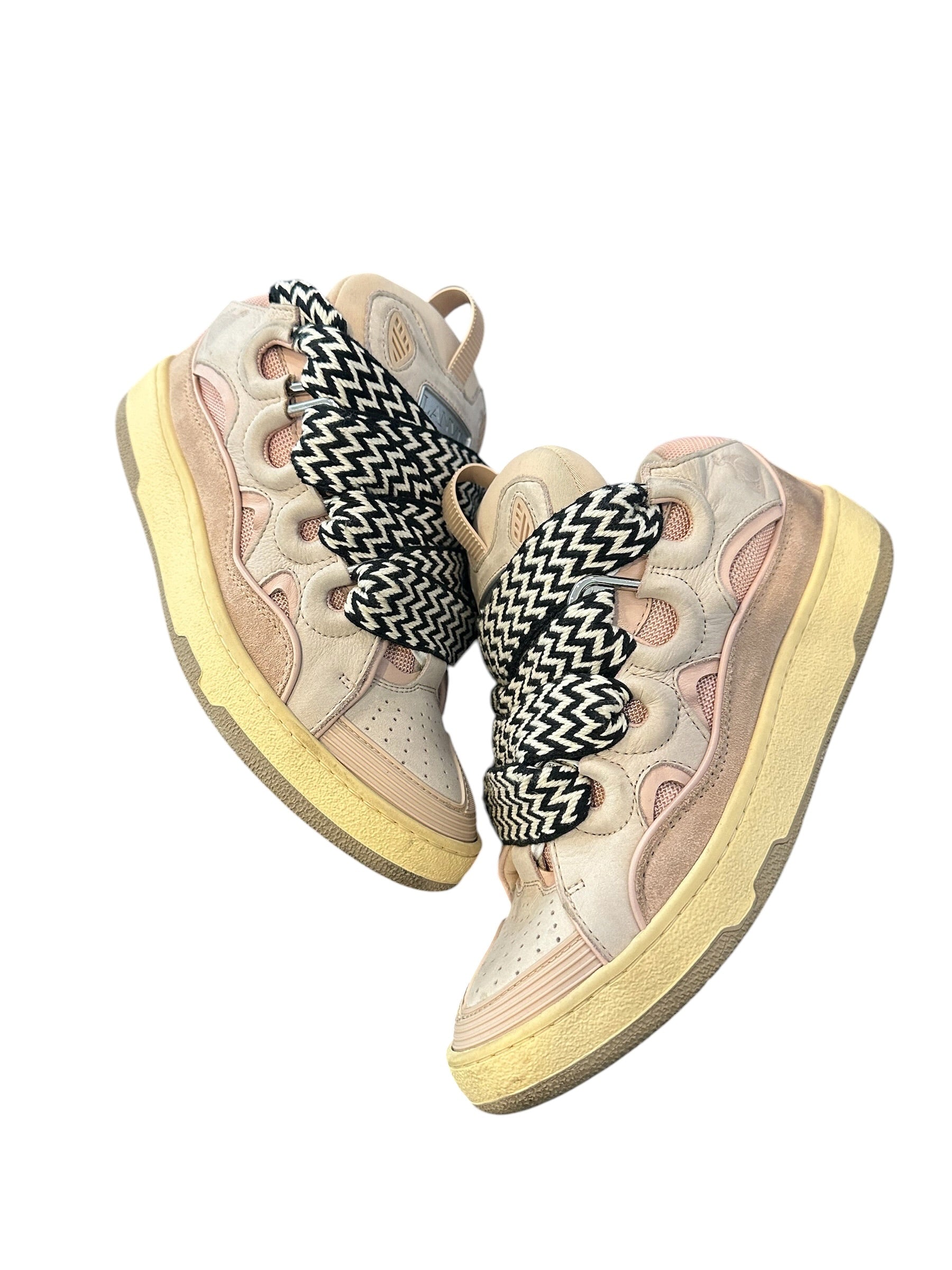 Lanvin Curb Sneaker Salmon Pink