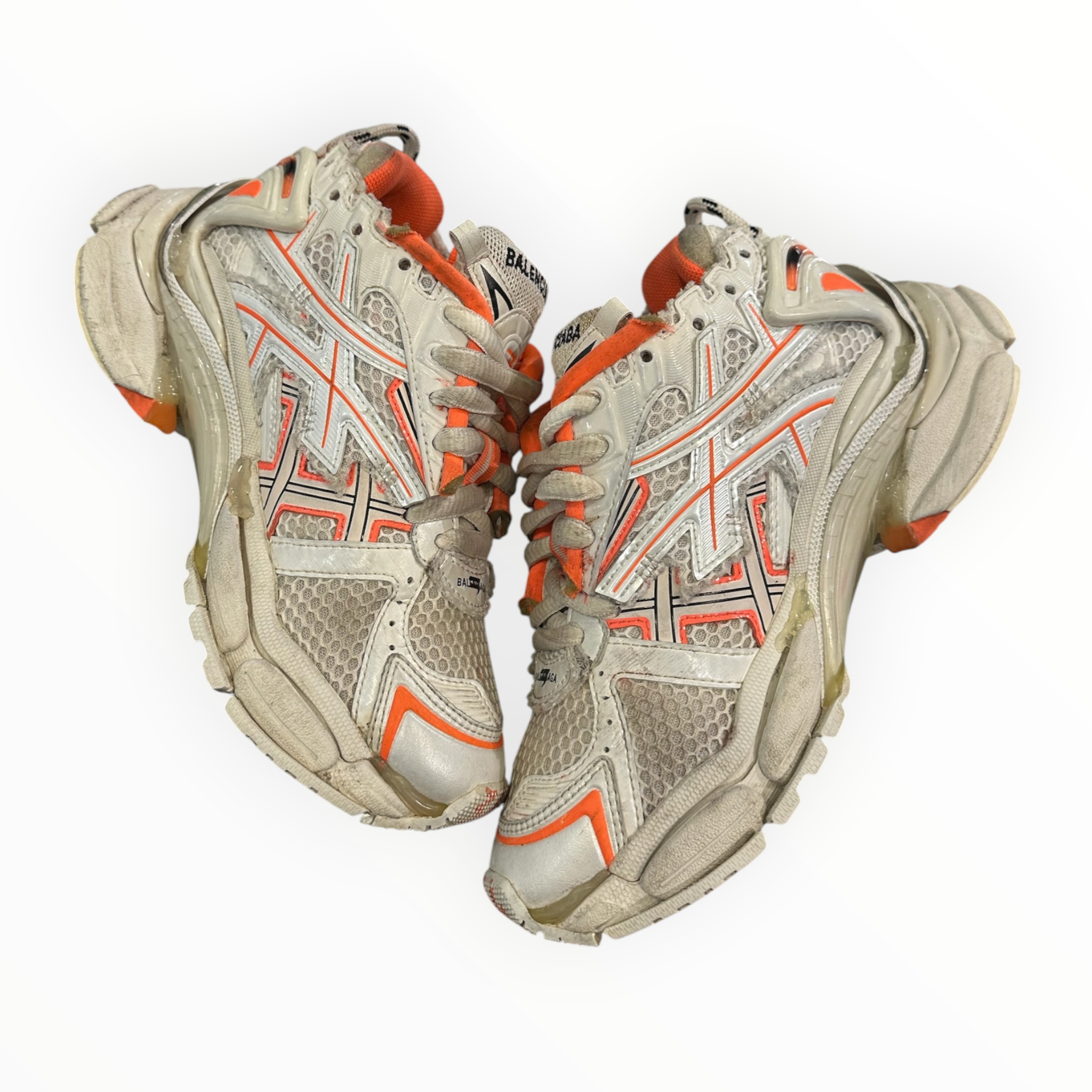 Balenciaga Runner Trainer Fluo Orange/White