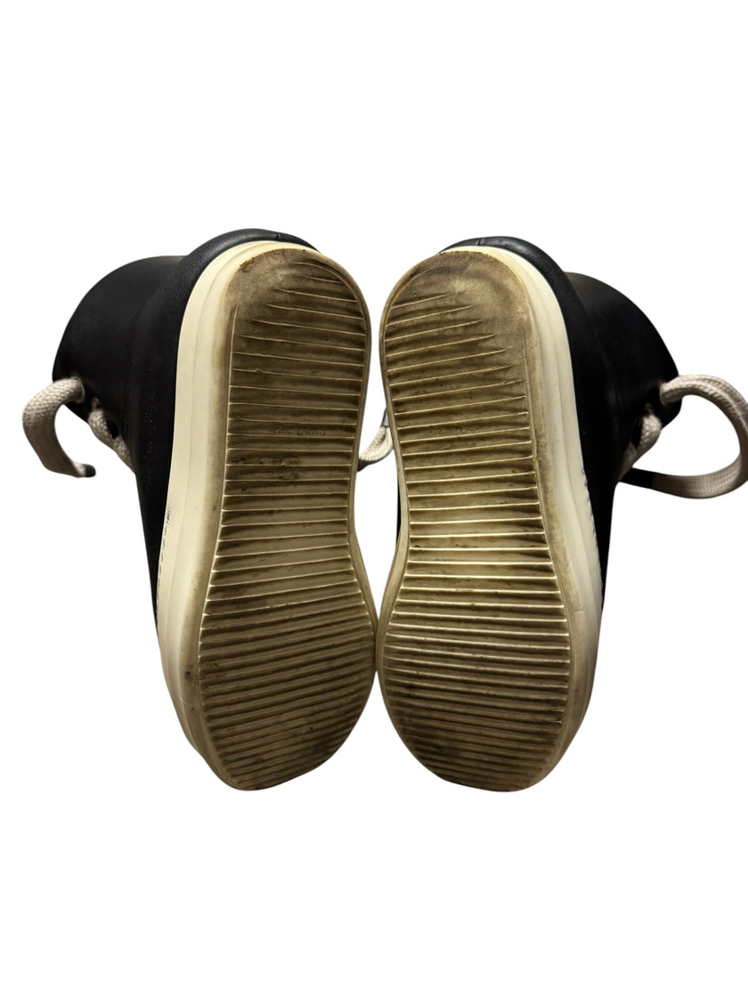 Rick Owens Black Milk Ramone Jumbo Lace Sneakers