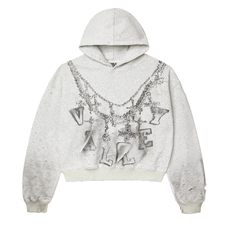 Vale Forever Big Chain Hoodie Grey