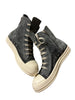 Rick Owens Stone Milk Suede Ramone High Sneaker