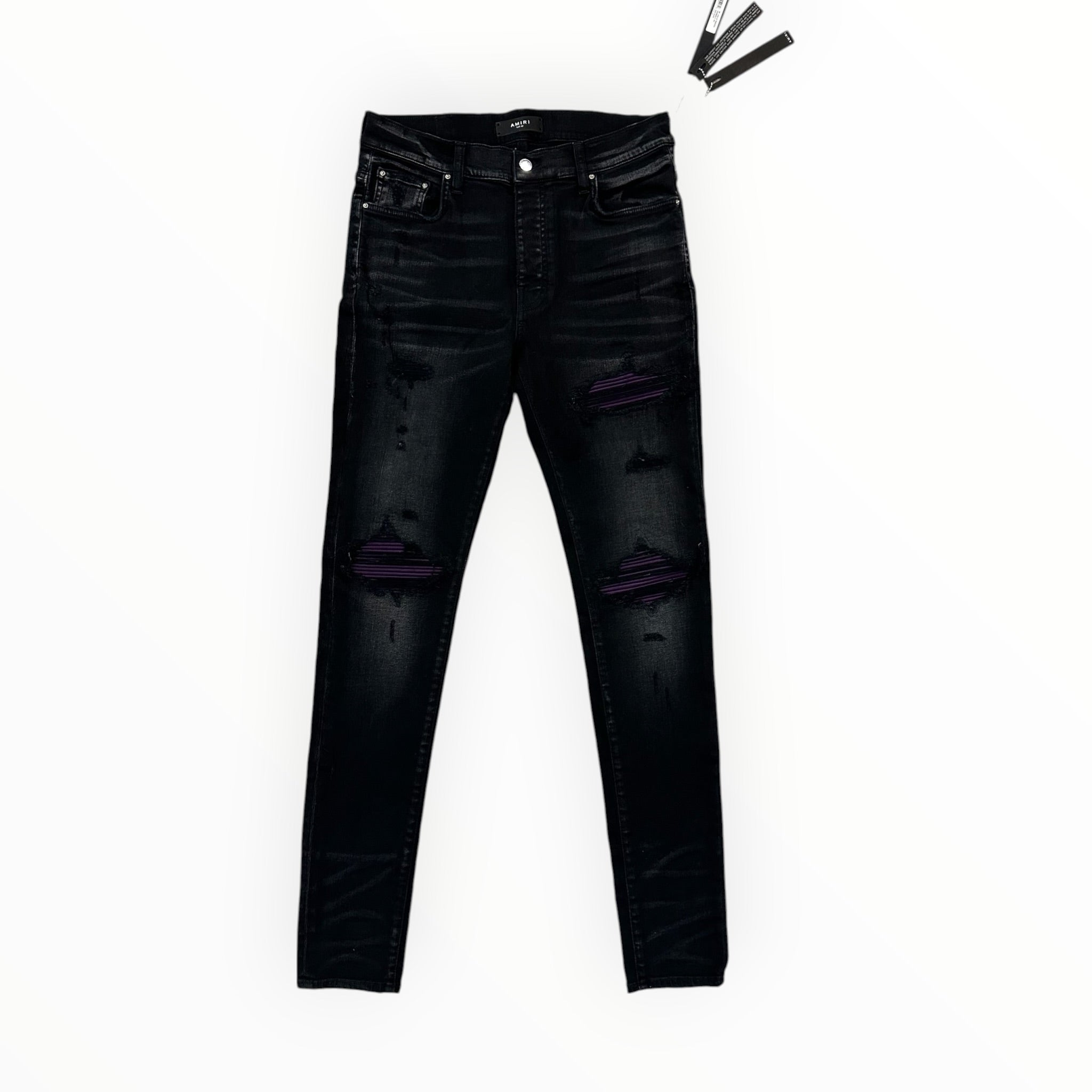Amiri MX1 Aged Denim Black/Purple