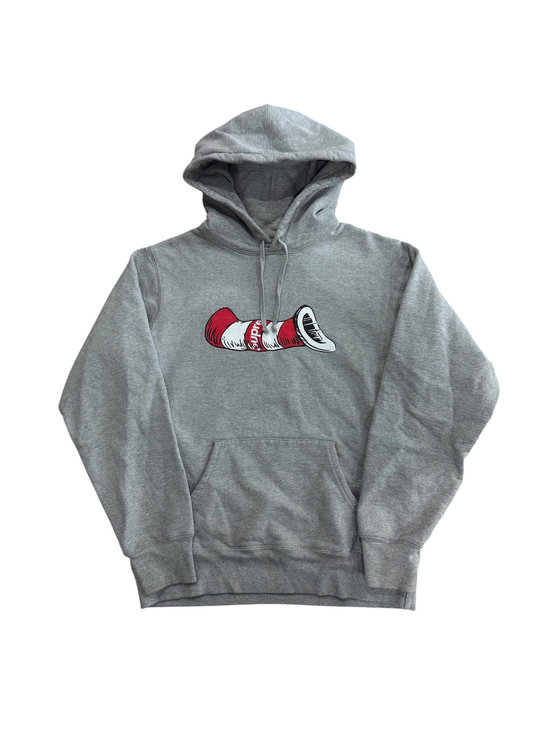 Supreme Cat in the Hat Hooded Sweatshirt Heather Grey