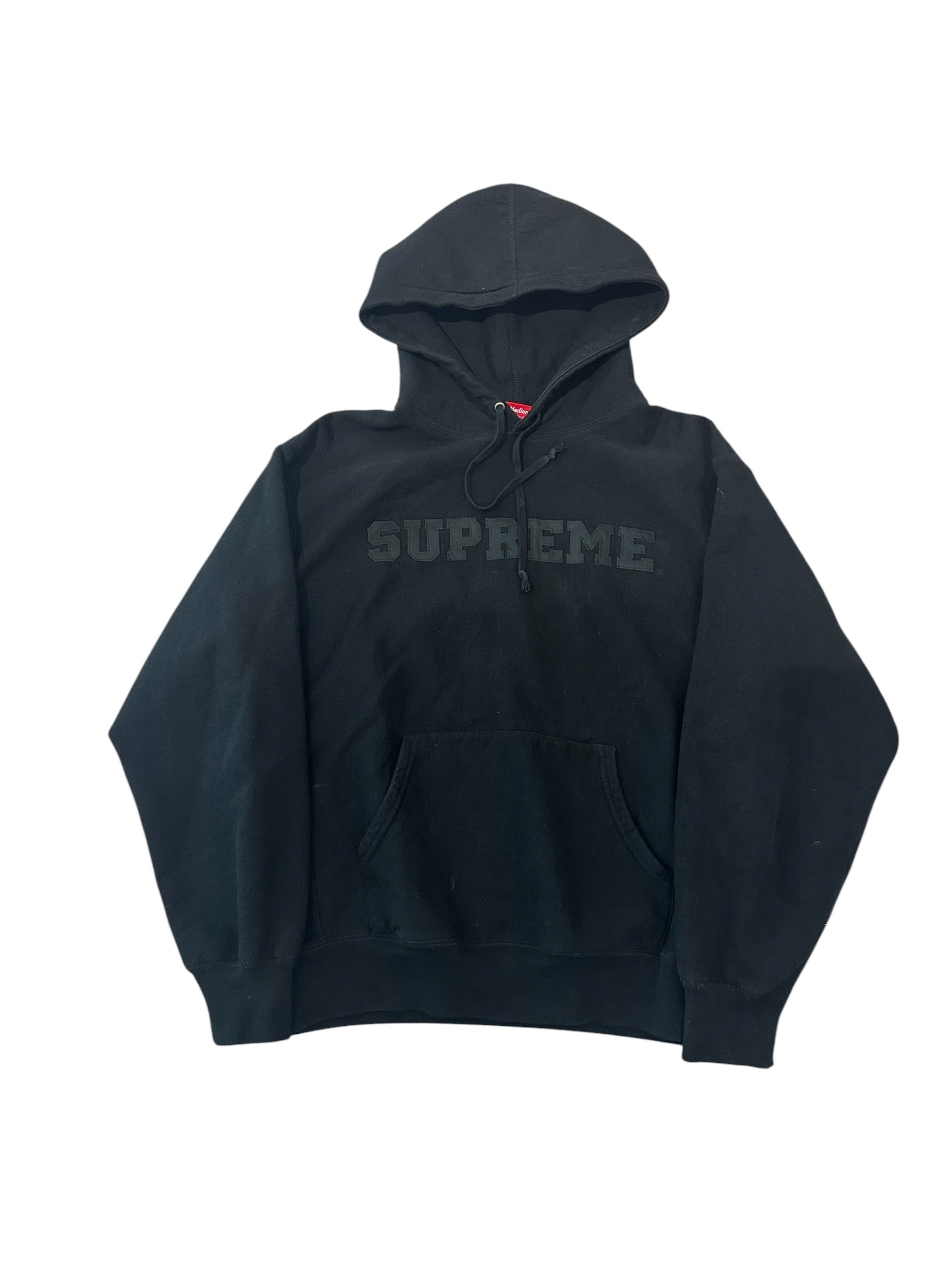 Supreme Classic Logo Hoodie Black/Black (Sale)