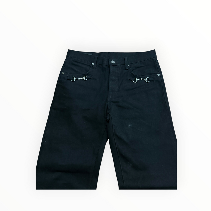 Gucci Horsebit Denim Black