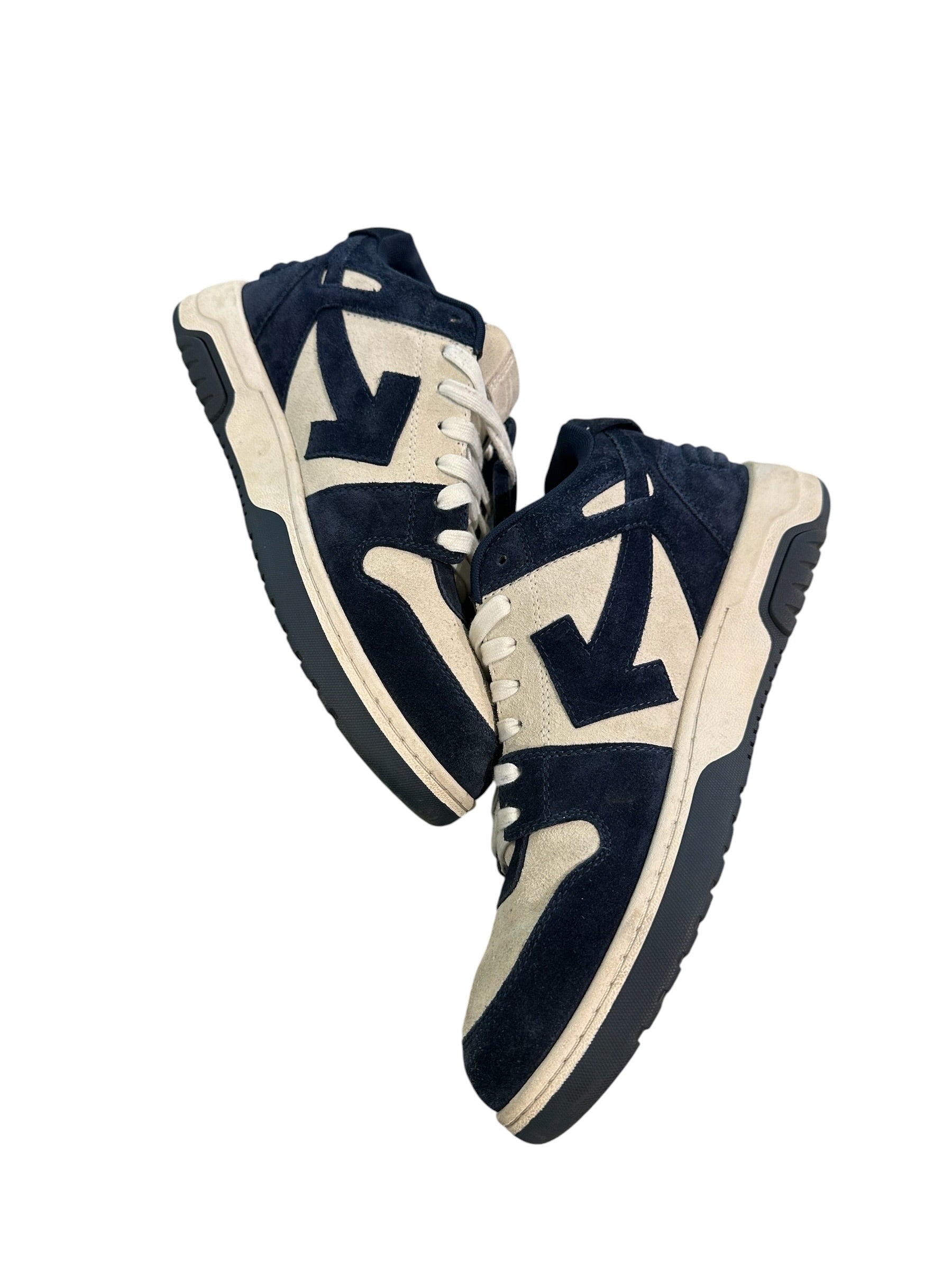 OFF-WHITE Out Of Office Suede Dark Blue