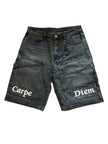 Carpe Diem Arch Double Knee Jorts Blue