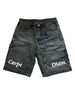 Carpe Diem Arch Double Knee Jorts Blue