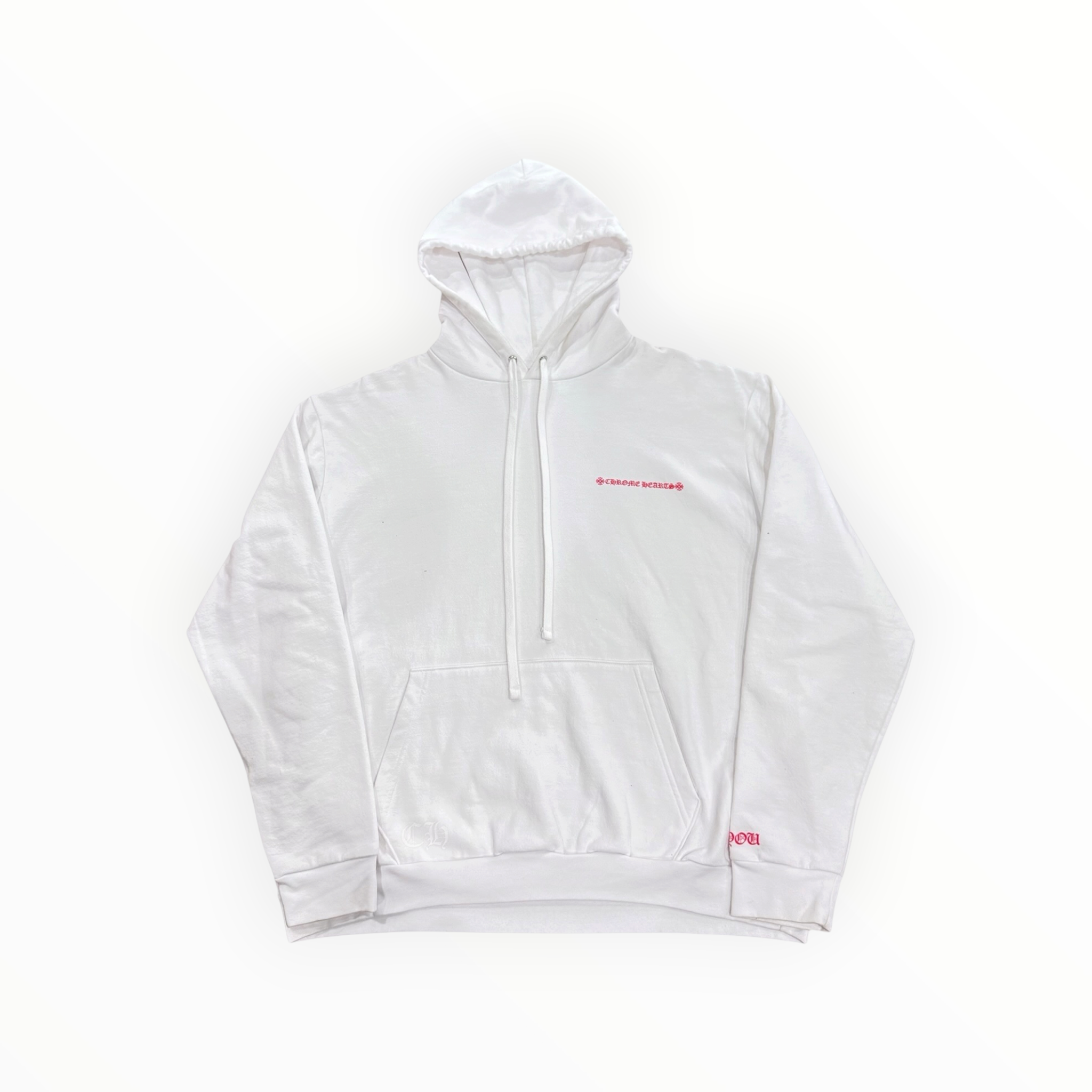 Chrome Hearts White & Red Laurie Lynn Stark Hoodie