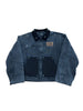 Matiere De Desires Cropped Studded Work Jacket Black