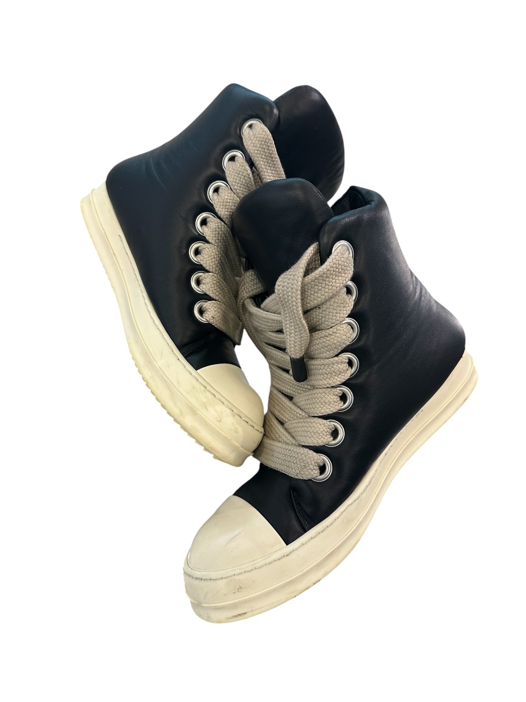 Rick Owens Jumbo Lace High Padded Black/Milk