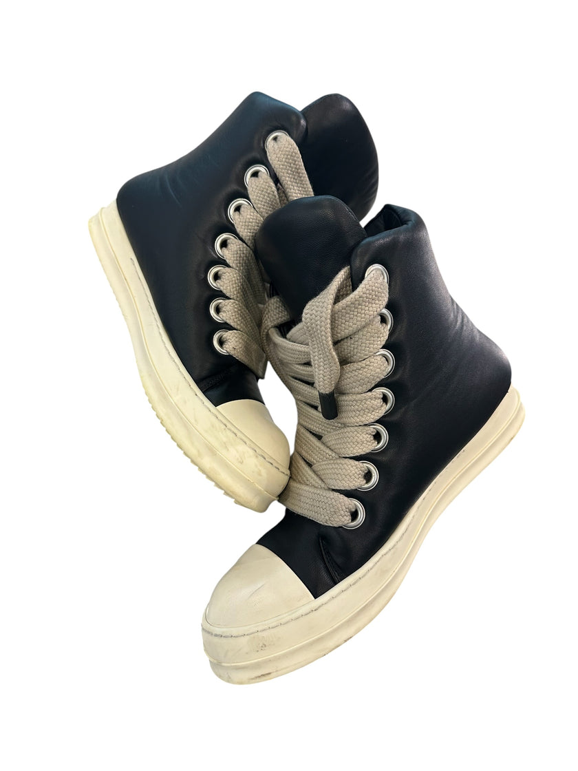 Rick Owens Jumbo Lace High Padded Black/Milk