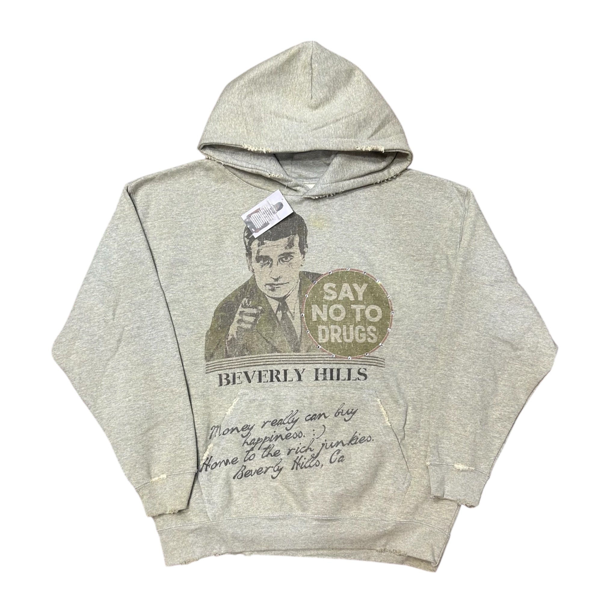 Amis Et Fleurs Rich Junkies Hoodie Grey