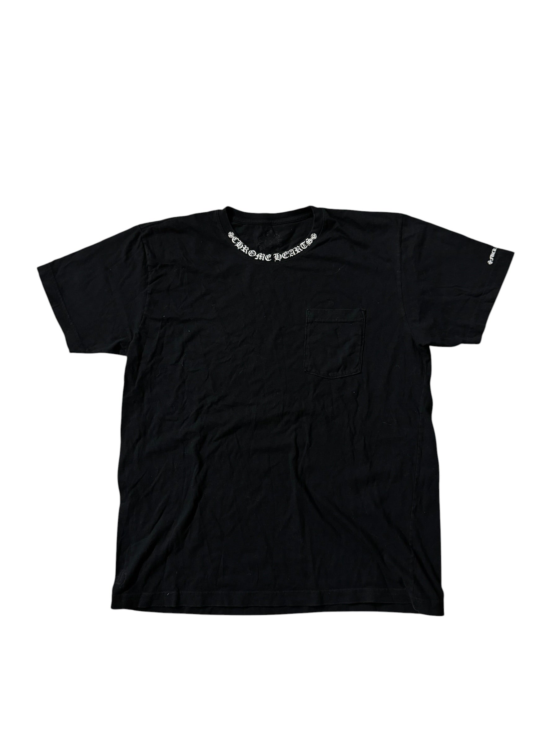 Chrome Hearts Short Sleeve Pocket Crew T-shirt Black