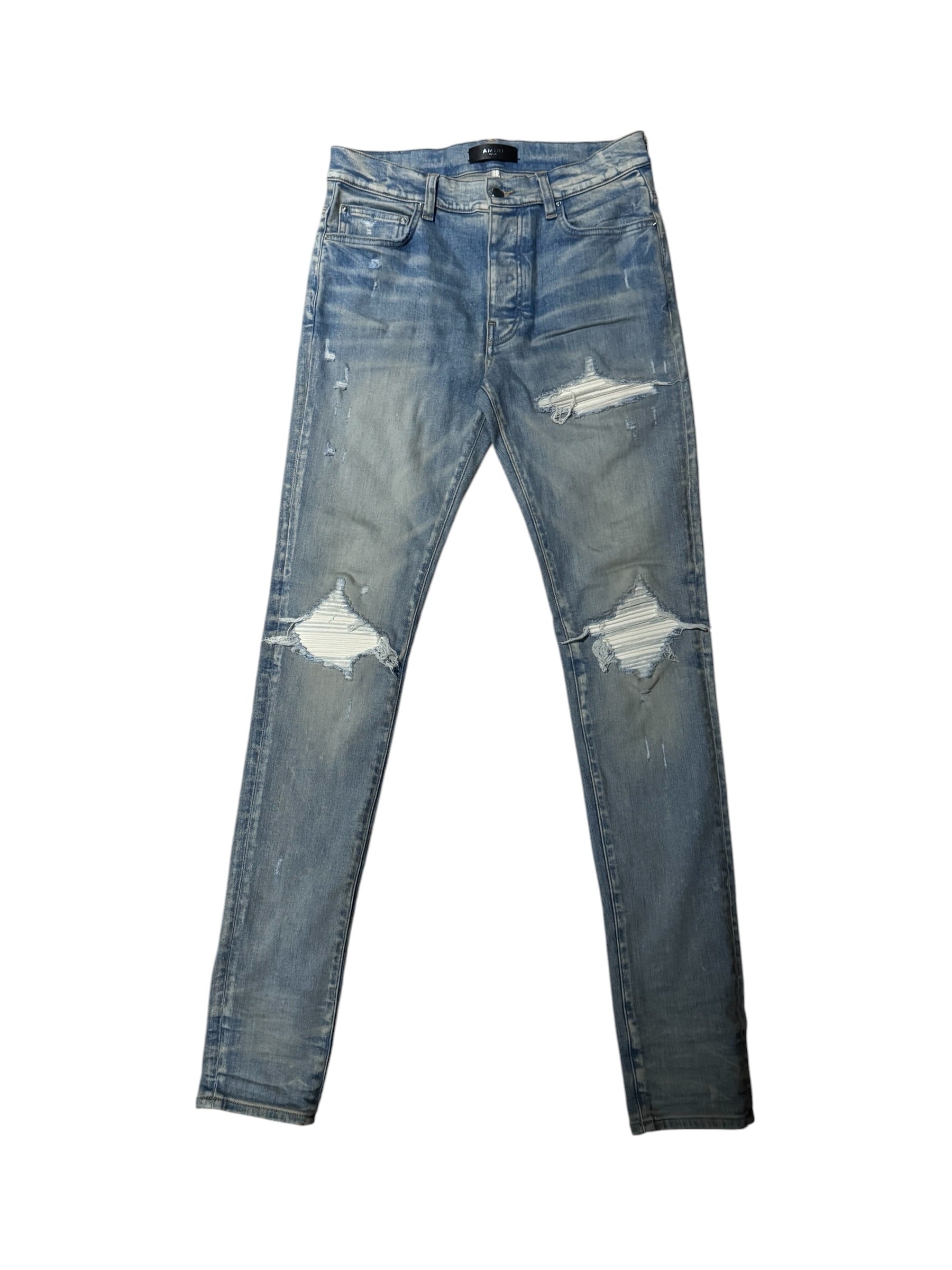 Amiri MX1 Blue/White Patch Denim