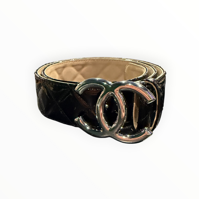 Chanel CC Quilted Leather Belt