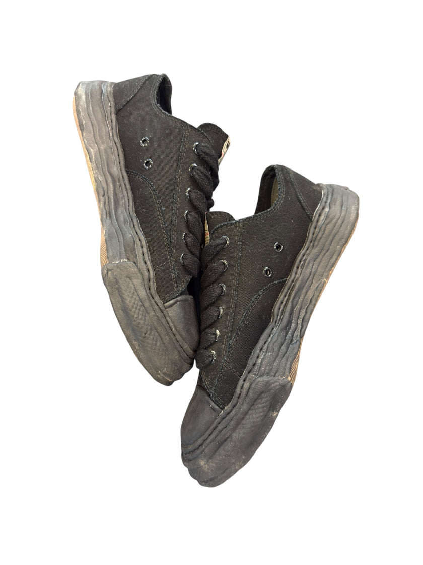Maison Mihara Yasuhiro Peterson 23 OG Sole Vintage Effect Embroidered Canvas Triple Black