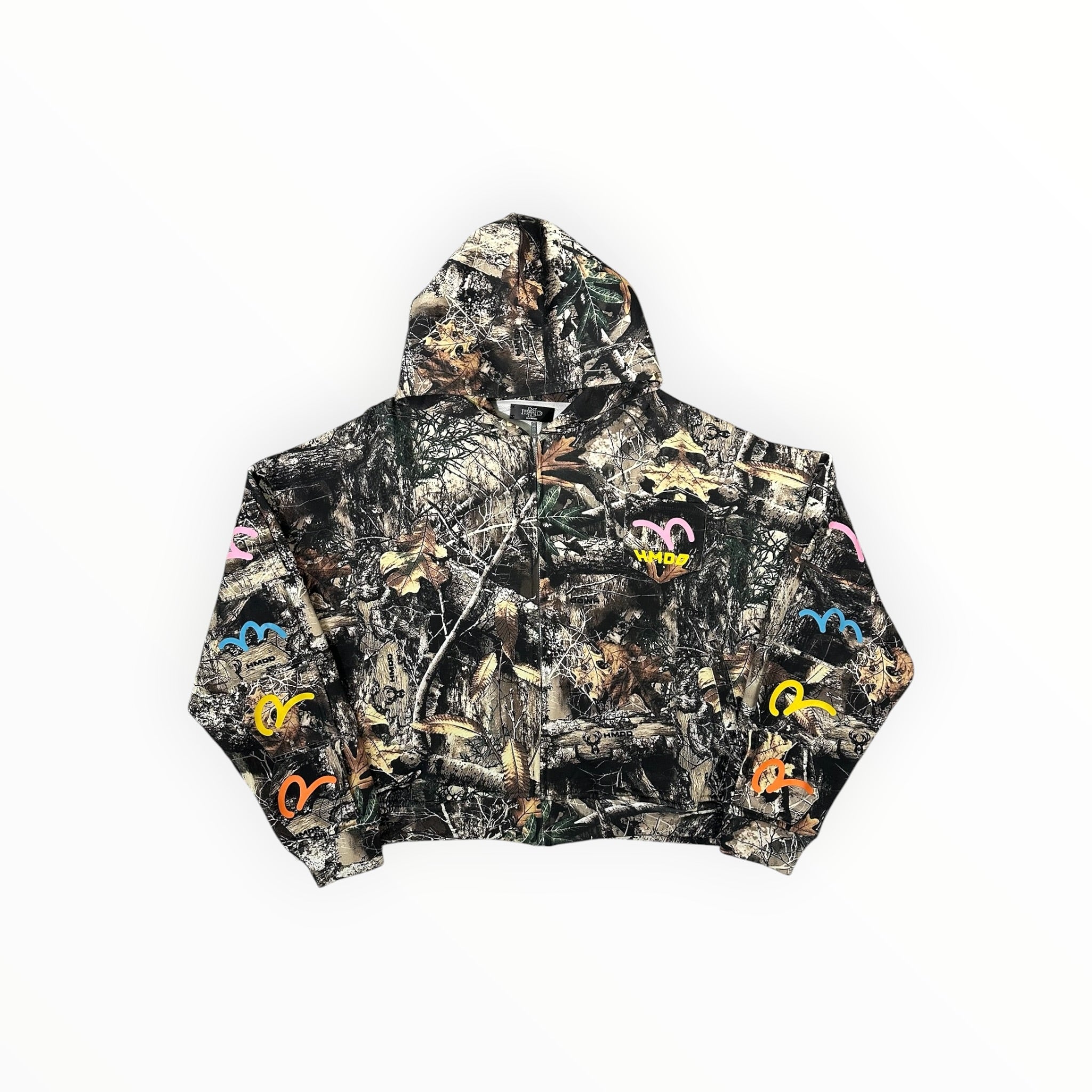 HMDD Multi-Pocket Camo Zip Up