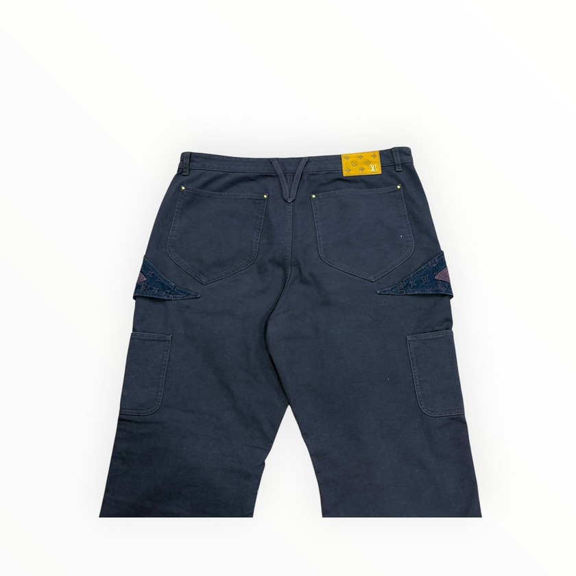 Louis Vuitton Plum Red Monogram Jeans