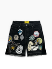 Godspeed Patch Work Jorts Black