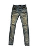 Amiri Paint Splatter Blue Denim