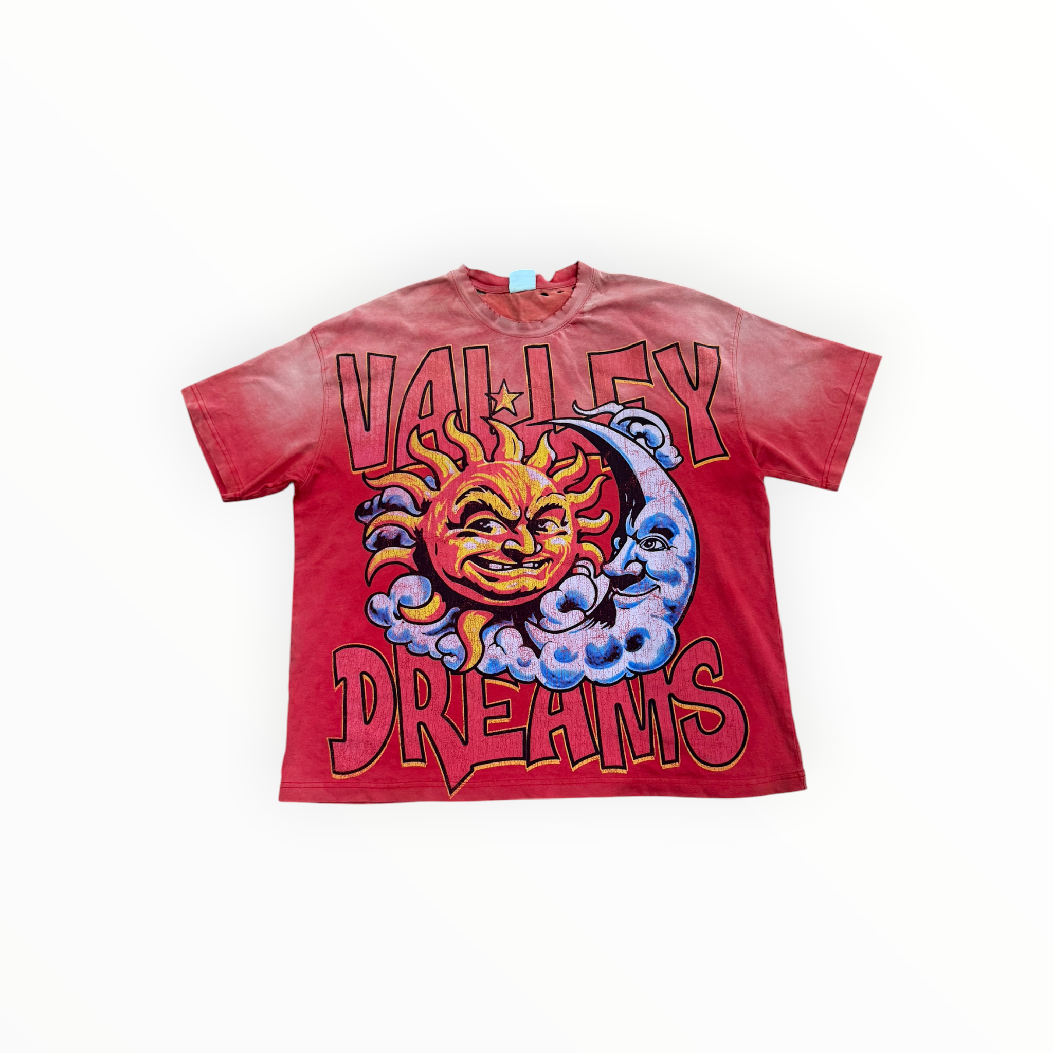 Vale Forever Red Thrashed Sun Tee