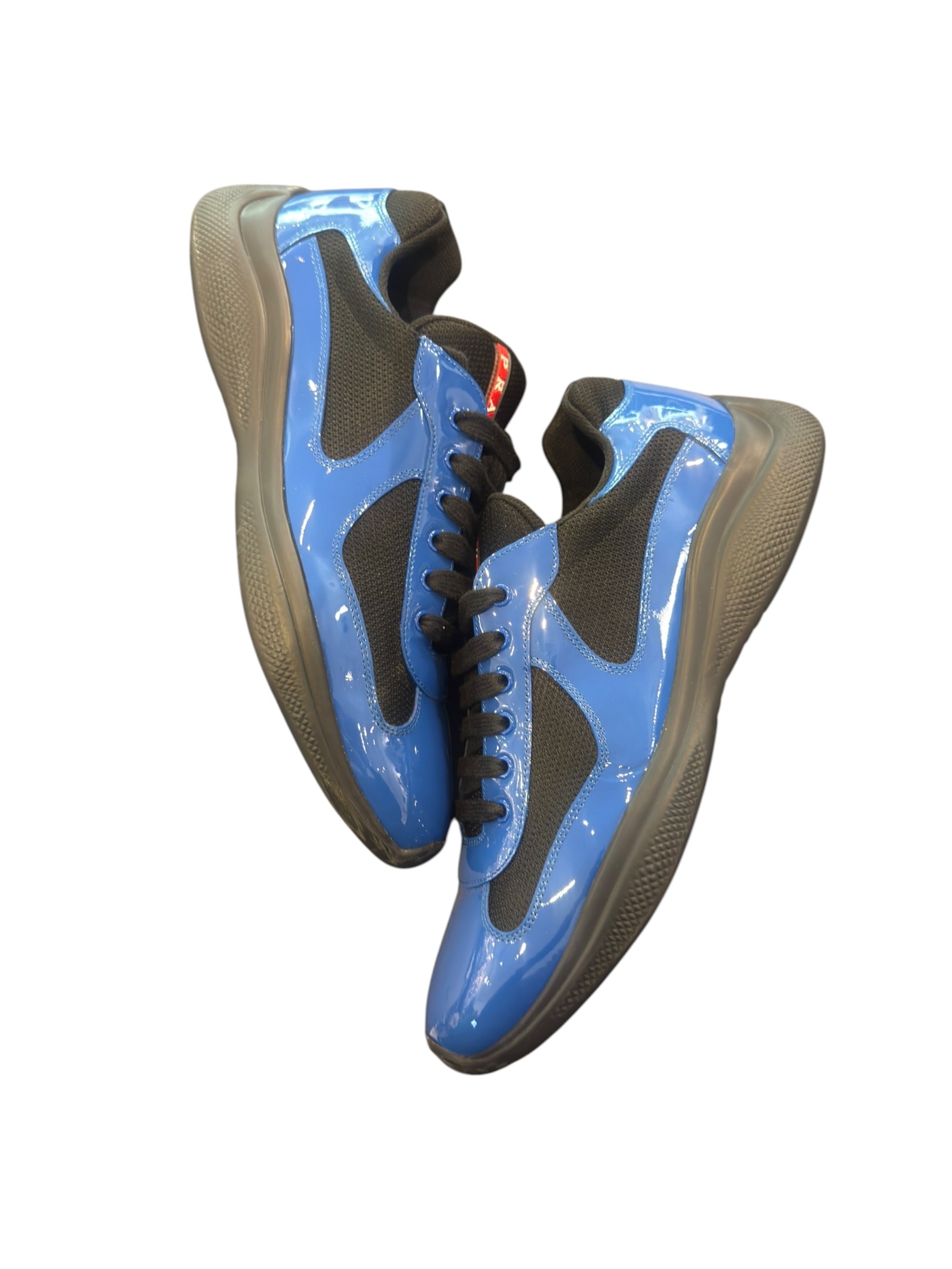 Prada American Cup Blue/Black Patent Leather