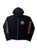 Chrome Hearts Made In Hollywood Plus Cross Zip Up Hoodie