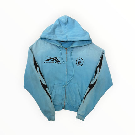 Hellstar Studios Zip Hoodie Blue