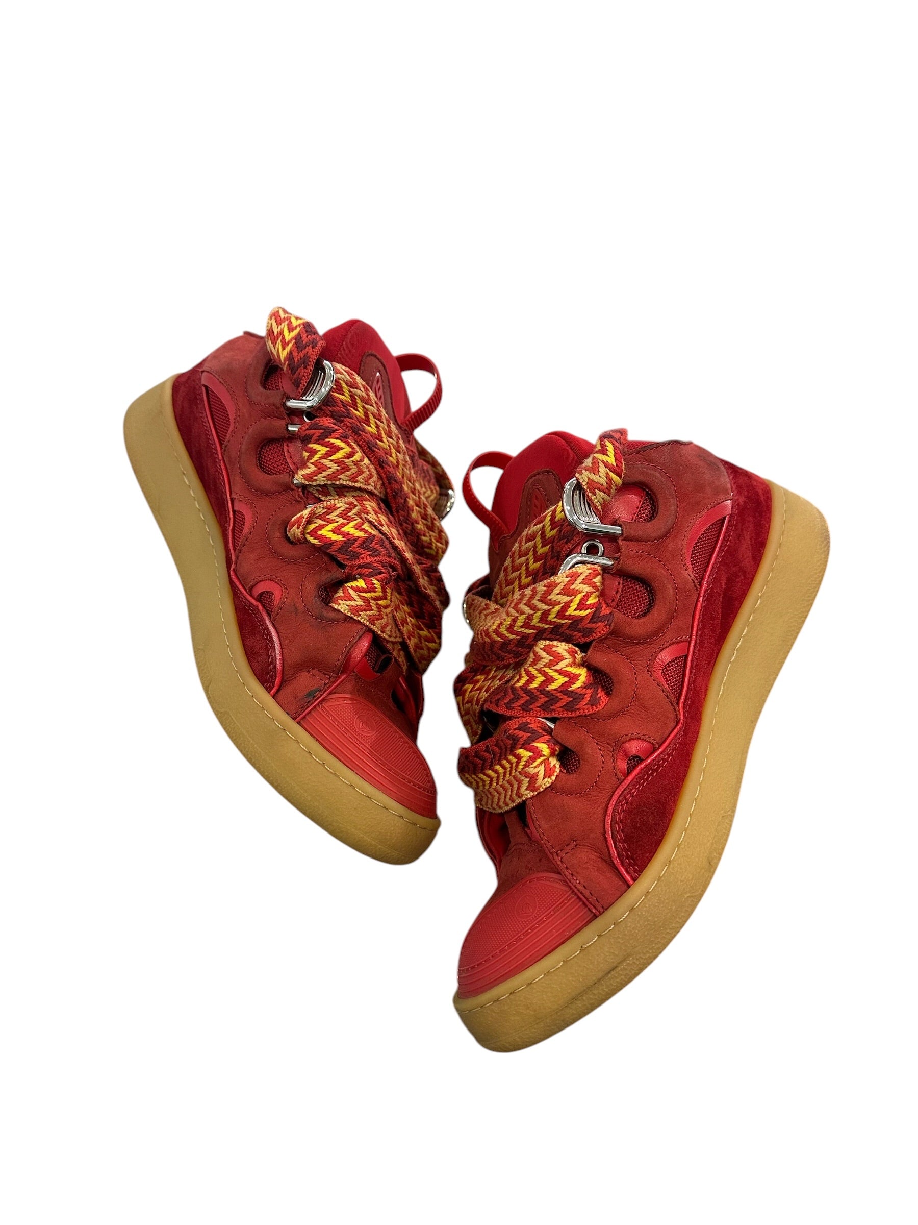 Lanvin Curb Sneaker Red/Yellow