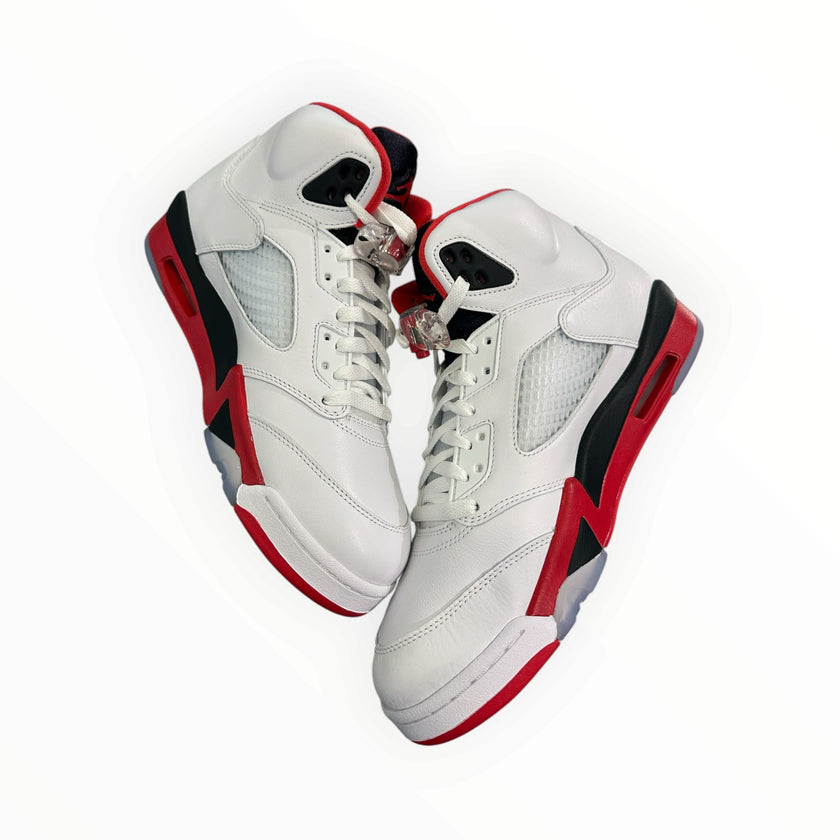 Jordan 5 Retro Fire Red Black Tongue (2025)