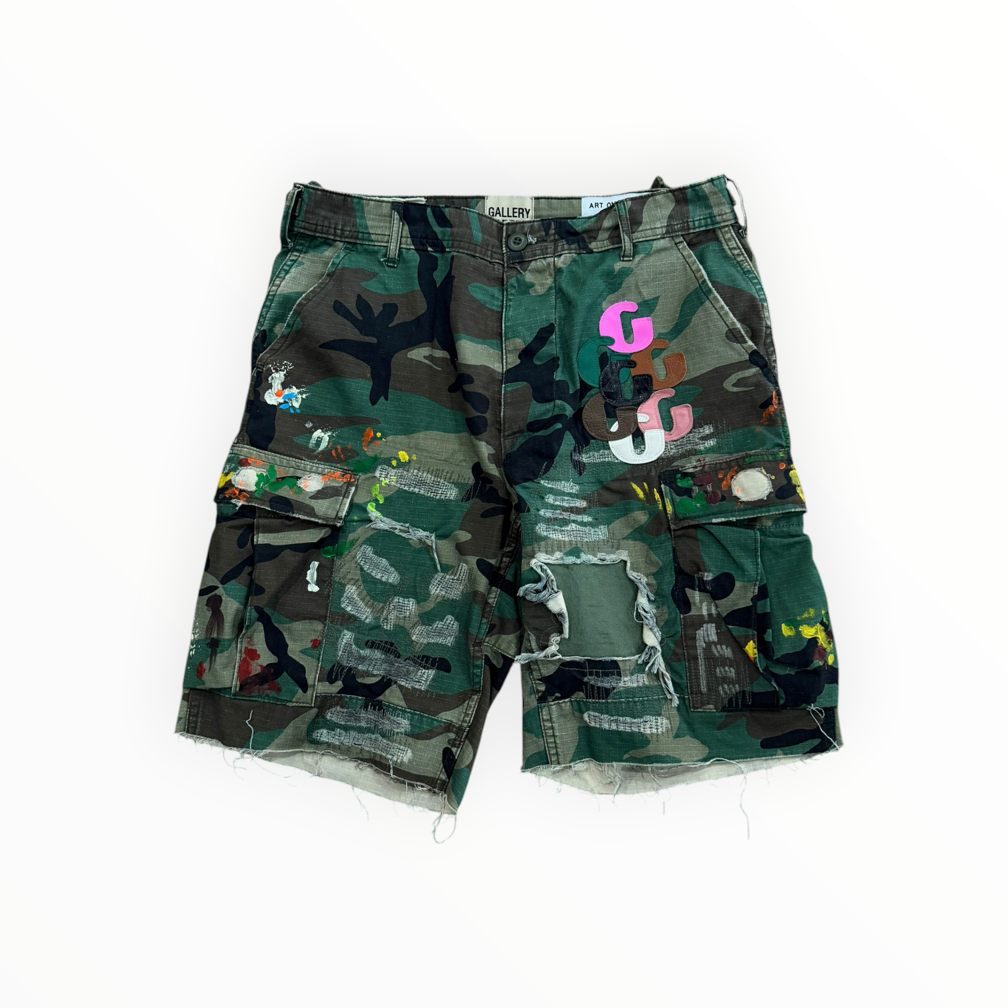 Gallery Dept. G Patch Camo Shorts