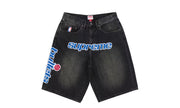 Supreme Mitchell & Ness Washington Bullets Baggy Denim Shorts Black