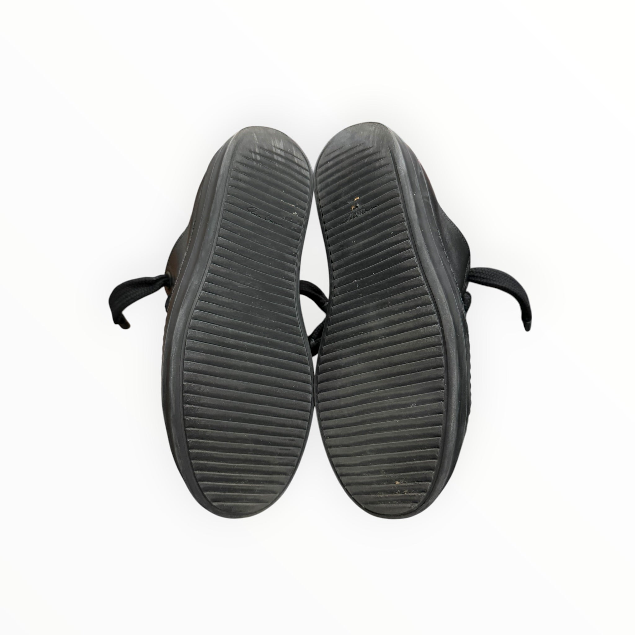 Rick Owens Low Jumbo Lace Leather Black