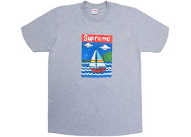 Supreme Sailboat Tee Heather Grey