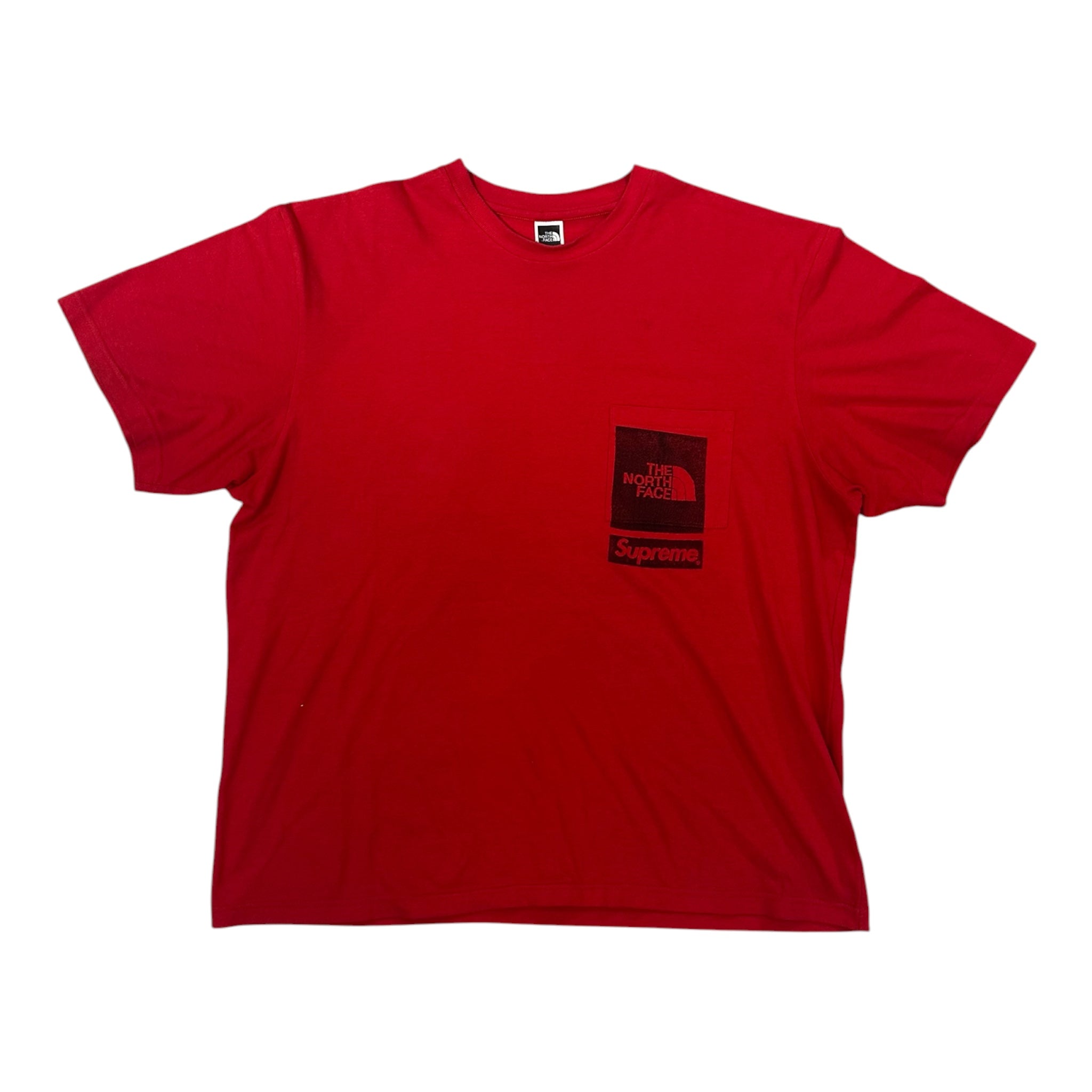 Supreme The North Face Printed Pocket Tee Red (Sale)