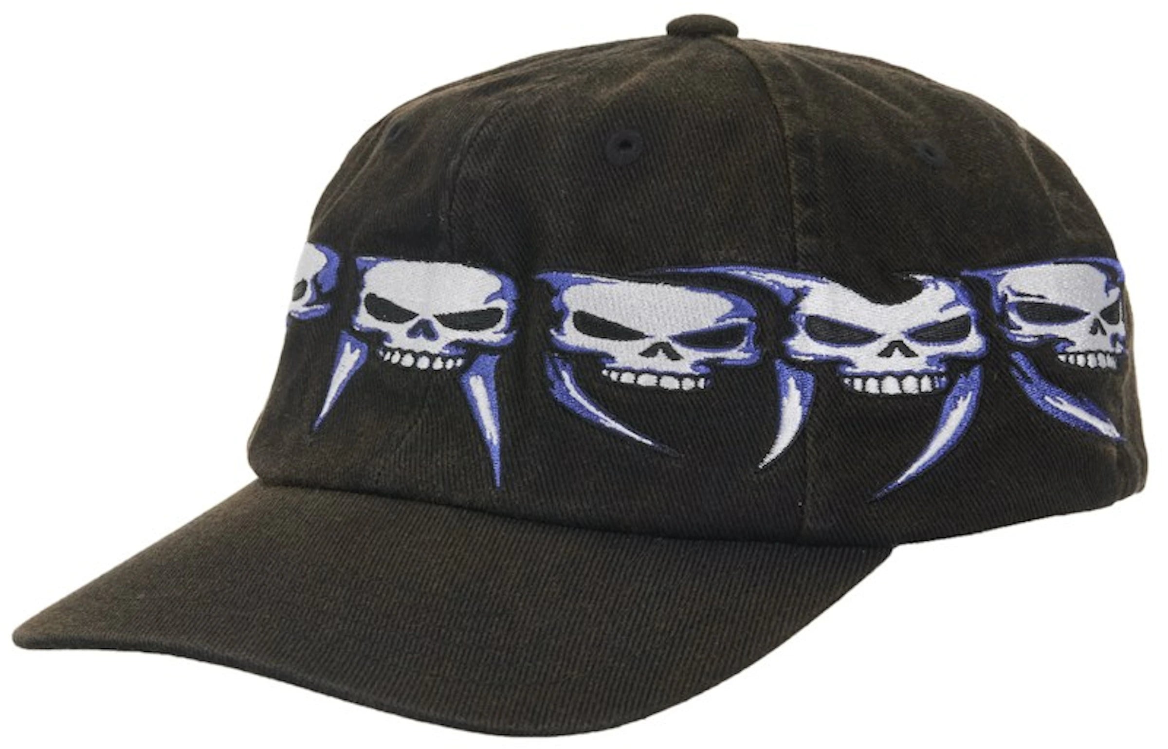 Supreme Skulls Spellout 6-Panel Black