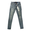 Purple Brand P001 Skinny Distressed Light Blue Denim